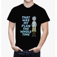 חולצת ריק ומורטי Rick Plan שחורה